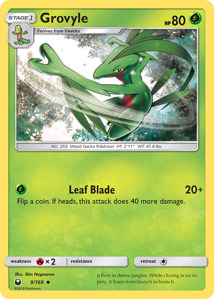 Grovyle (9/168) [Sun & Moon: Celestial Storm] | North Game Den