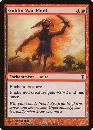 Goblin War Paint [Zendikar] | North Game Den
