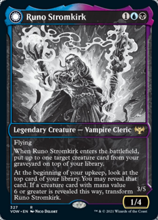 Runo Stromkirk // Krothuss, Lord of the Deep (Showcase Eternal Night) [Innistrad: Crimson Vow] | North Game Den