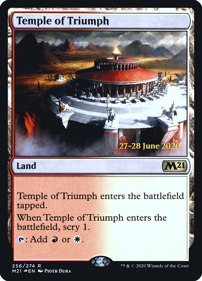 Temple of Triumph  [Core Set 2021 Prerelease Promos] | North Game Den