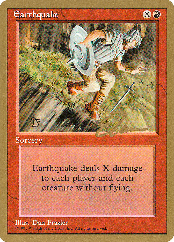 Earthquake (Eric Tam) [Pro Tour Collector Set] | North Game Den