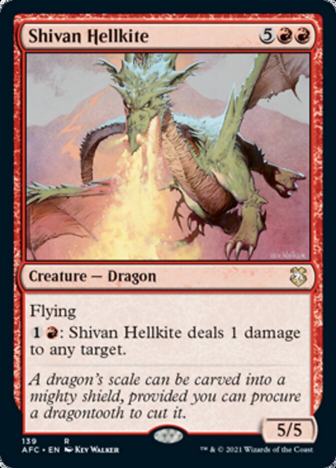 Shivan Hellkite [Dungeons & Dragons: Adventures in the Forgotten Realms Commander] | North Game Den