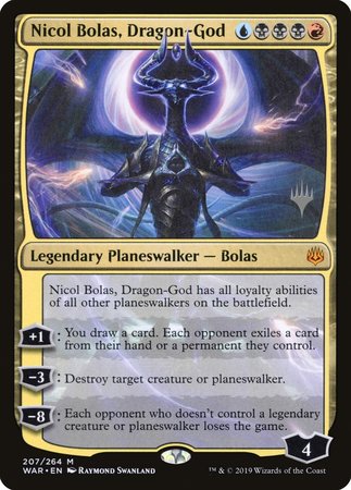 Nicol Bolas, Dragon-God [War of the Spark Promos] | North Game Den