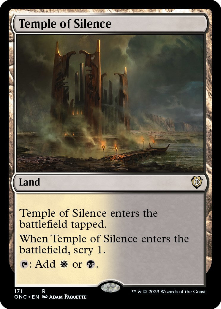 Temple of Silence [Phyrexia: All Will Be One Commander] | North Game Den