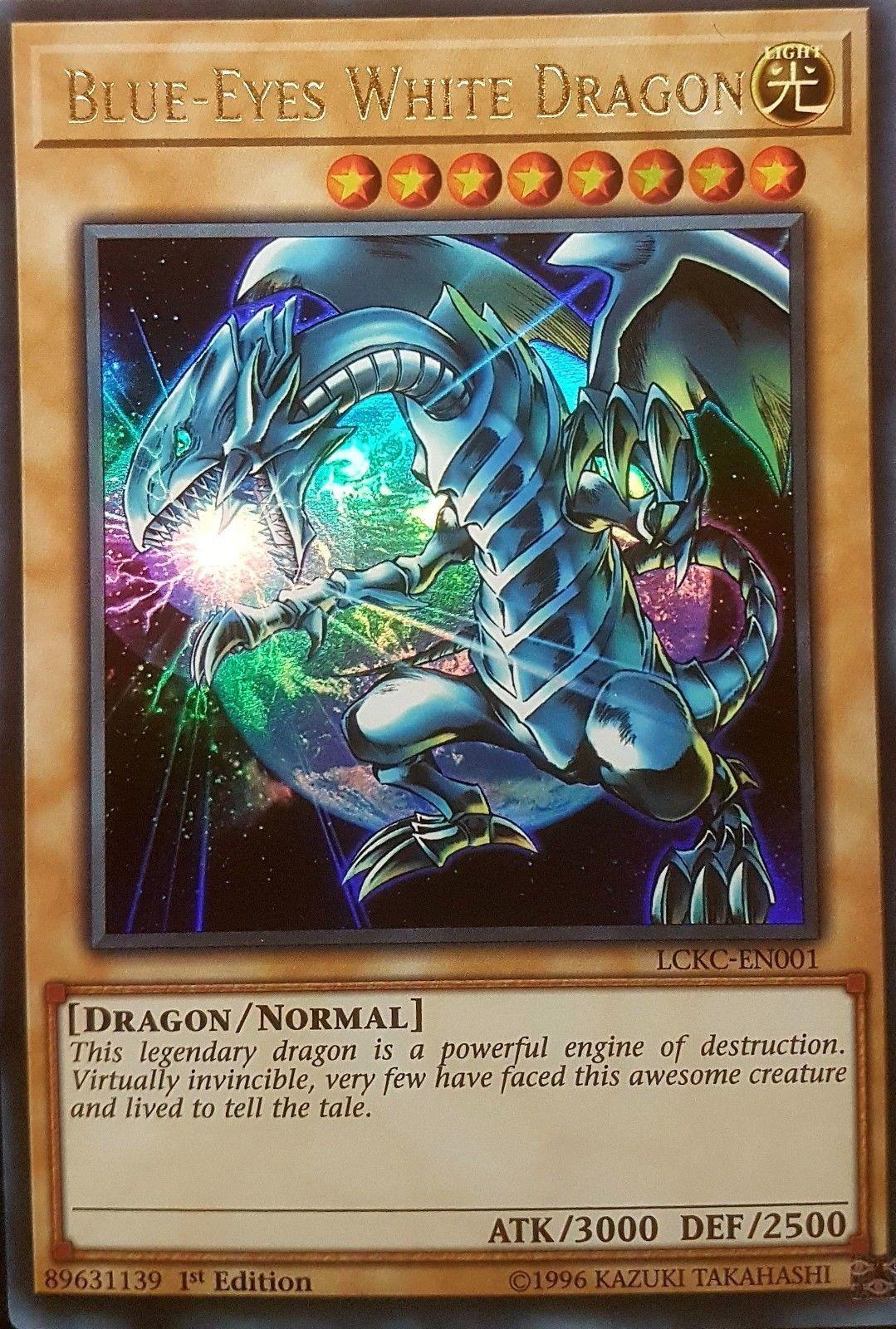 Blue-Eyes White Dragon (Version 3) [LCKC-EN001] Ultra Rare | North Game Den