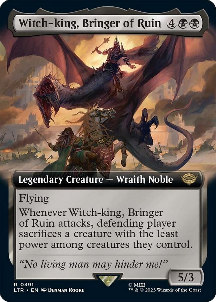 Witch-king, Bringer of Ruin (Extended Alternate Art) [The Lord of the Rings: Tales of Middle-Earth] | North Game Den