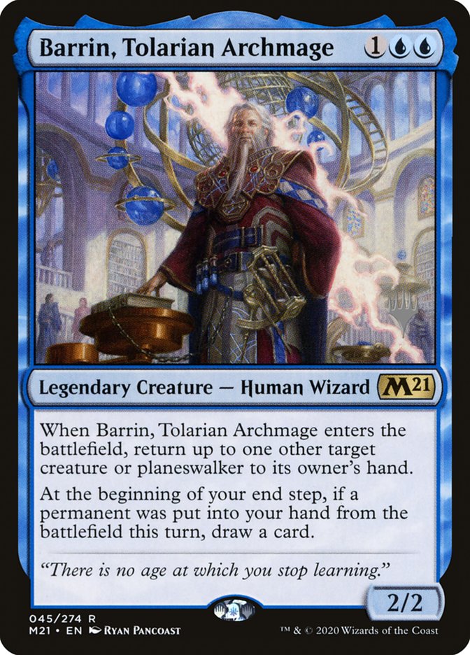 Barrin, Tolarian Archmage (Promo Pack) [Core Set 2021 Promos] | North Game Den