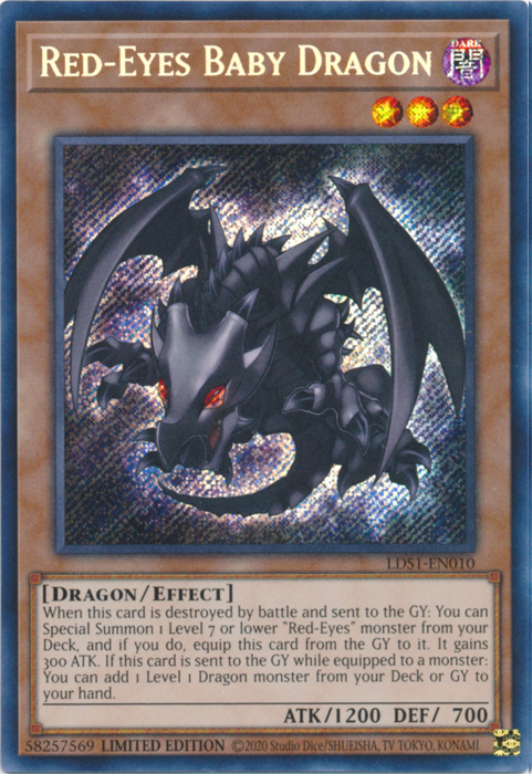 Red-Eyes Baby Dragon [LDS1-EN010] Secret Rare | North Game Den