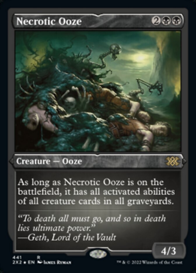 Necrotic Ooze (Foil Etched) [Double Masters 2022] | North Game Den
