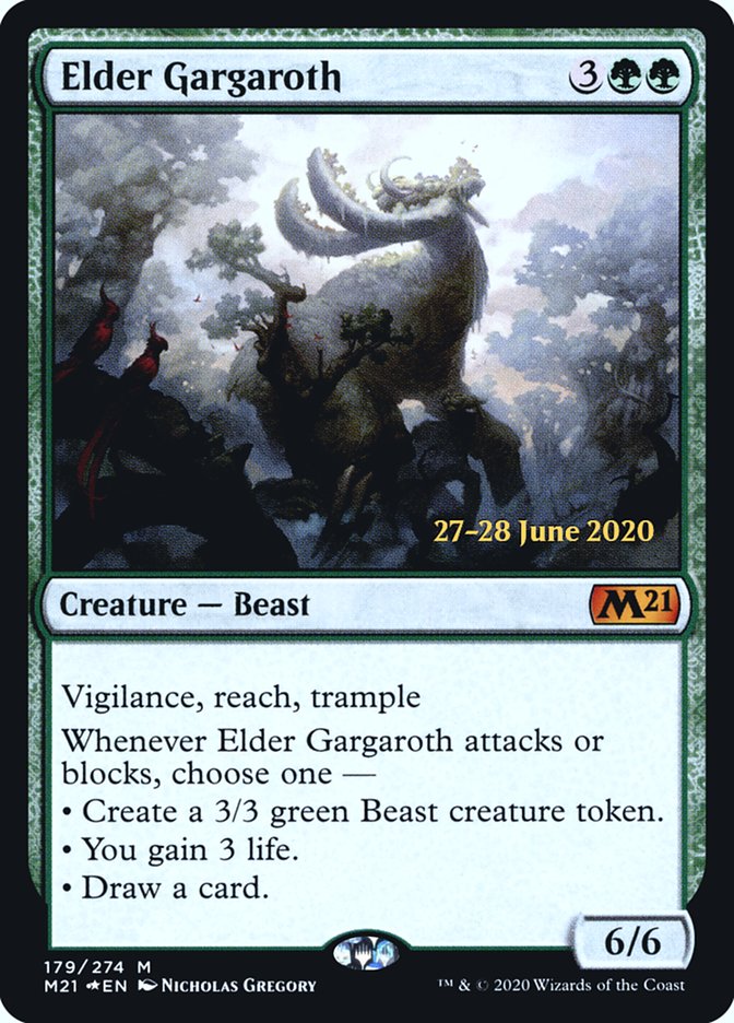 Elder Gargaroth  [Core Set 2021 Prerelease Promos] | North Game Den