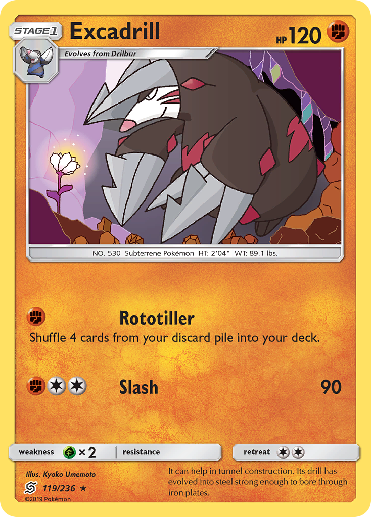 Excadrill (119/236) [Sun & Moon: Unified Minds] | North Game Den