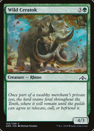 Wild Ceratok [Guilds of Ravnica] | North Game Den