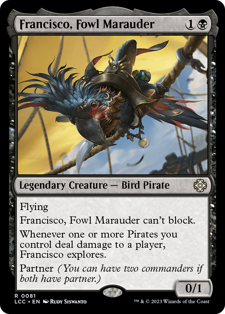 Francisco, Fowl Marauder [The Lost Caverns of Ixalan Commander] | North Game Den