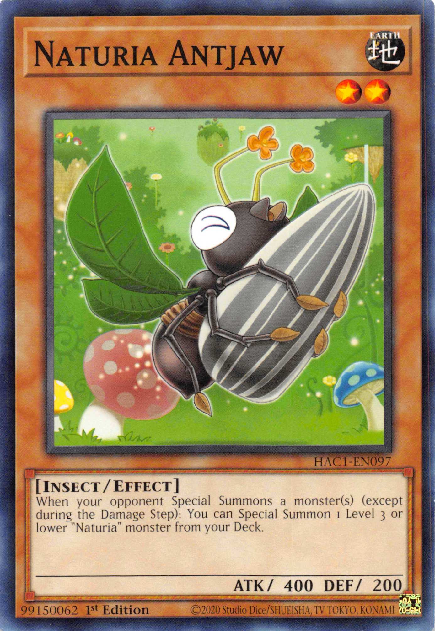 Naturia Antjaw [HAC1-EN097] Common | North Game Den