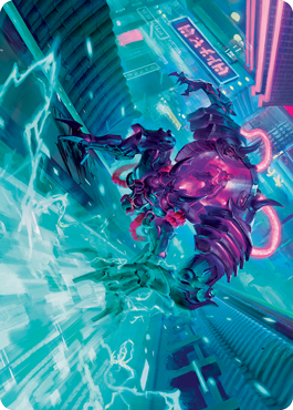 Surgehacker Mech Art Card [Kamigawa: Neon Dynasty Art Series] | North Game Den