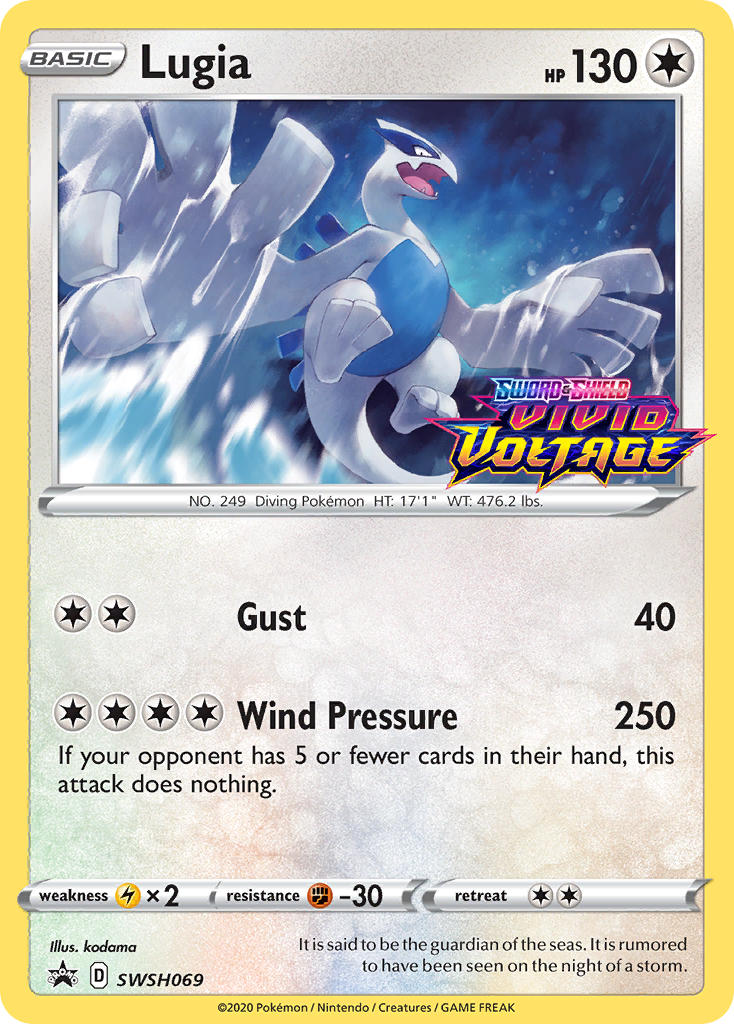 Lugia (SWSH069) (Prerelease Promo) [Sword & Shield: Black Star Promos] | North Game Den