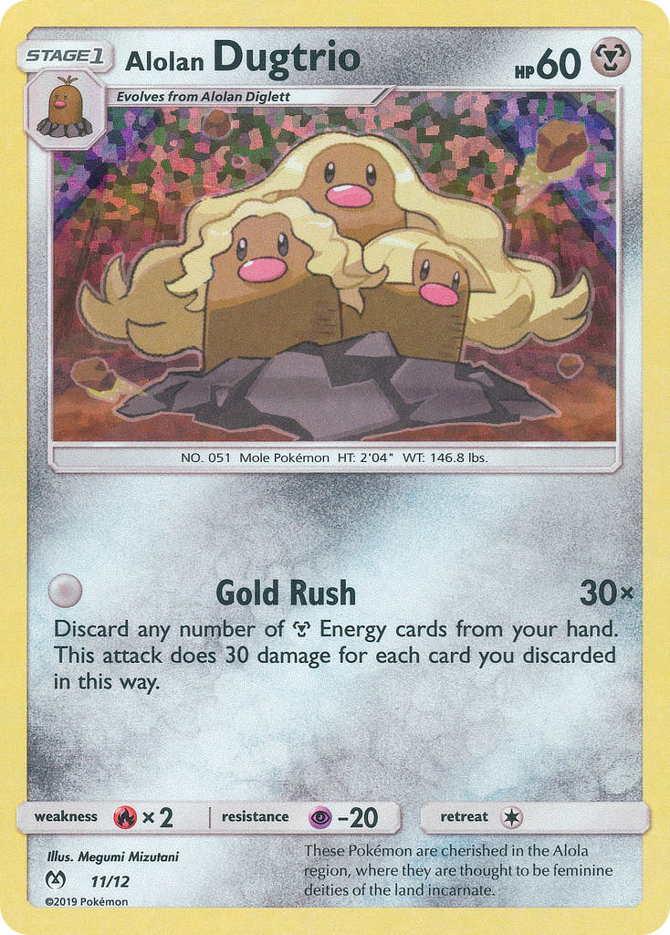 Alolan Dugtrio (11/12) [McDonald's Promos: 2019 Collection] | North Game Den