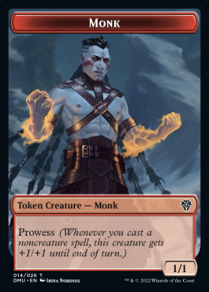 Monk Token [Dominaria United Tokens] | North Game Den