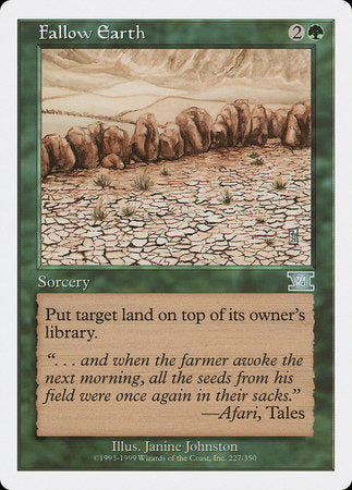 Fallow Earth [Classic Sixth Edition] | North Game Den