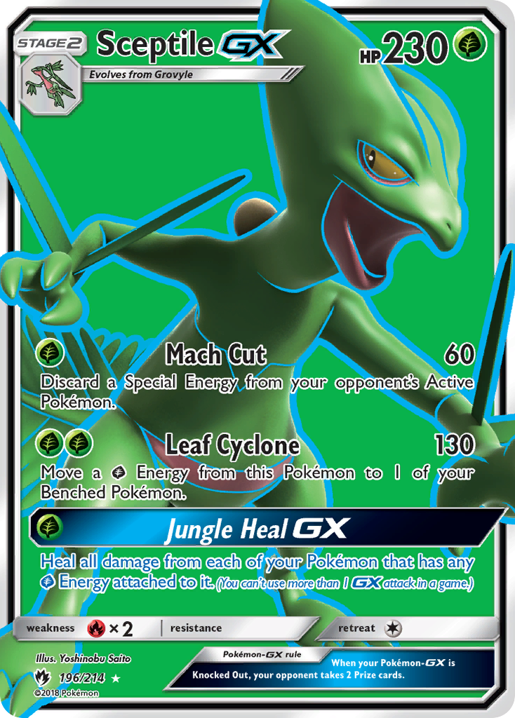 Sceptile GX (196/214) [Sun & Moon: Lost Thunder] | North Game Den