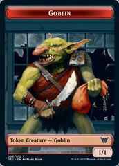 Smoke Blessing // Goblin Double-sided Token [Kamigawa: Neon Dynasty Commander Tokens] | North Game Den