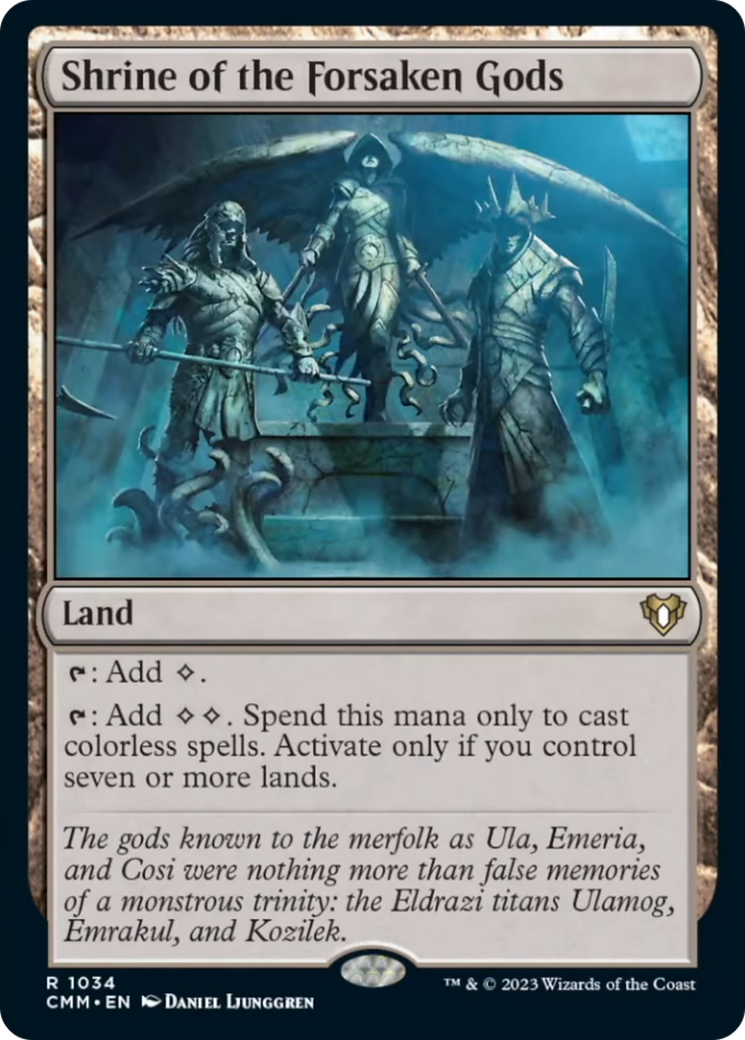 Shrine of the Forsaken Gods [Commander Masters] | North Game Den