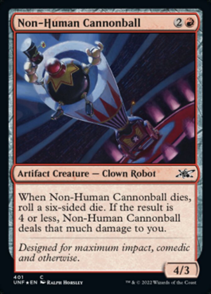 Non-Human Cannonball (Galaxy Foil) [Unfinity] | North Game Den