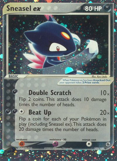Sneasel ex (103/109) [EX: Ruby & Sapphire] | North Game Den