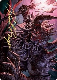 Dream Devourer Art Card (Gold-Stamped Signature) [Kaldheim: Art Series] | North Game Den