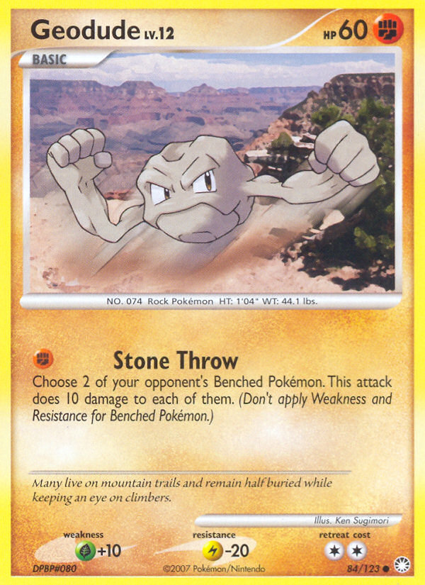 Geodude (84/123) [Diamond & Pearl: Mysterious Treasures] | North Game Den