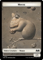Mouse // Food (0010) Double-Sided Token [Wilds of Eldraine Tokens] | North Game Den