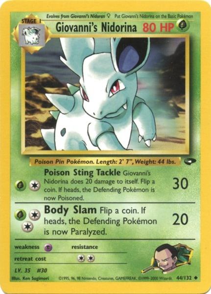 Giovanni's Nidorina (44/132) [Gym Challenge Unlimited] | North Game Den