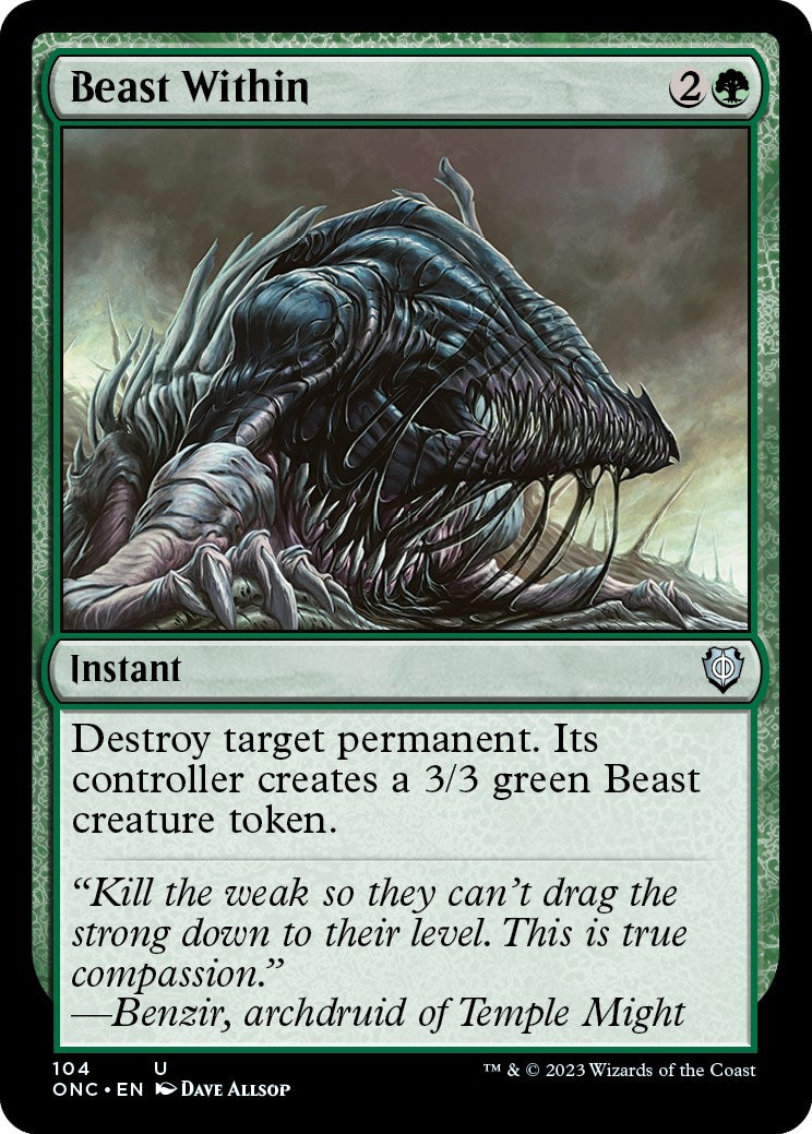 Beast Within [Phyrexia: All Will Be One Commander] | North Game Den