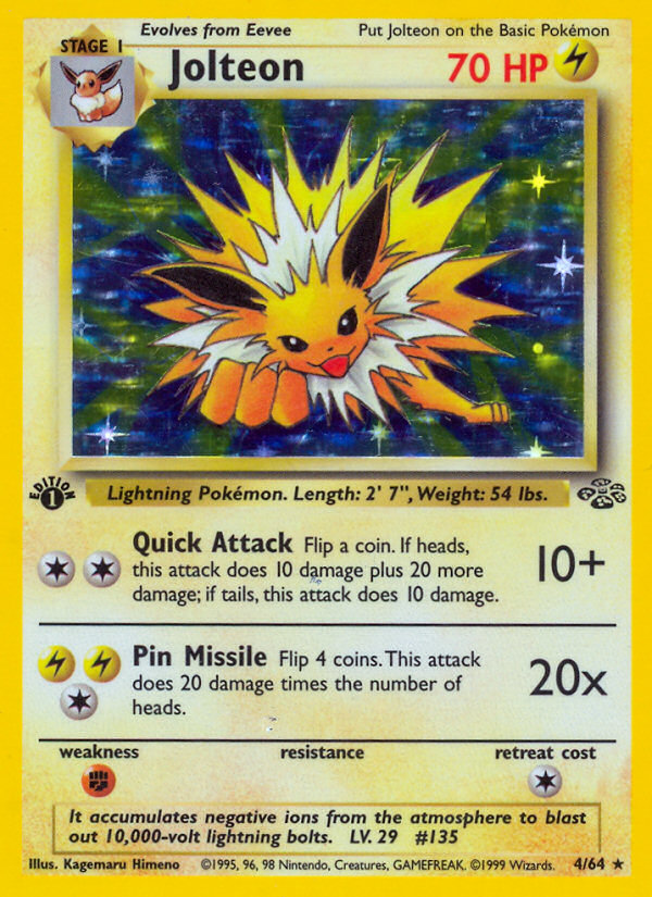 Jolteon (4/64) [Jungle 1st Edition] | North Game Den