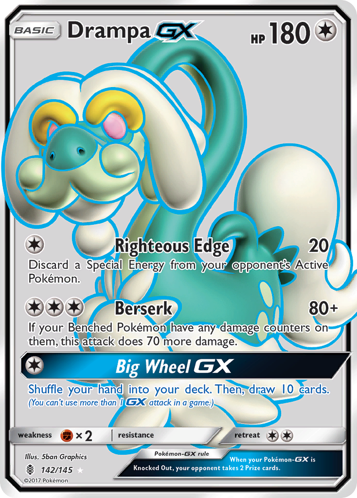 Drampa GX (142/145) [Sun & Moon: Guardians Rising] | North Game Den