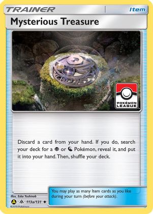 Mysterious Treasure (113a/131) (League Promo) [Sun & Moon: Forbidden Light] | North Game Den