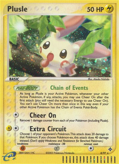 Plusle (8/97) [EX: Dragon] | North Game Den