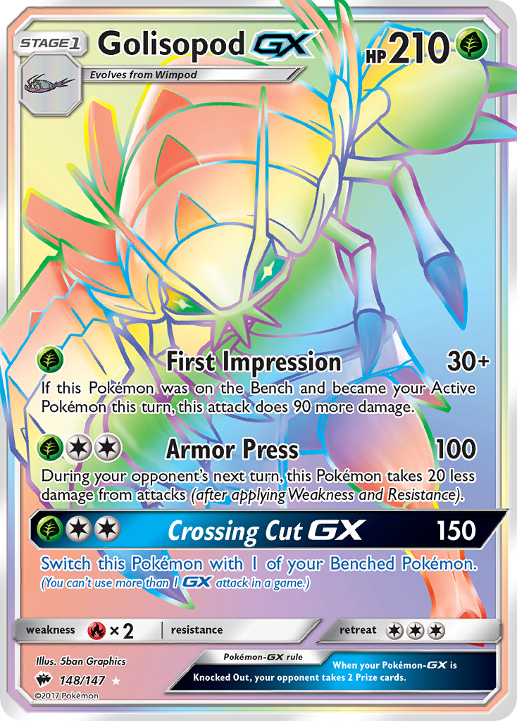 Golisopod GX (148/147) [Sun & Moon: Burning Shadows] | North Game Den