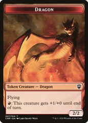 Dragon // Horror Token [Commander Legends Tokens] | North Game Den