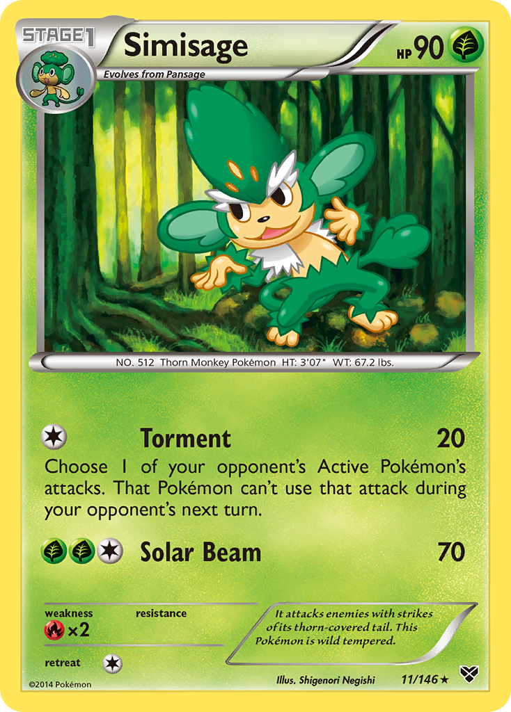 Simisage (11/146) [XY: Base Set] | North Game Den