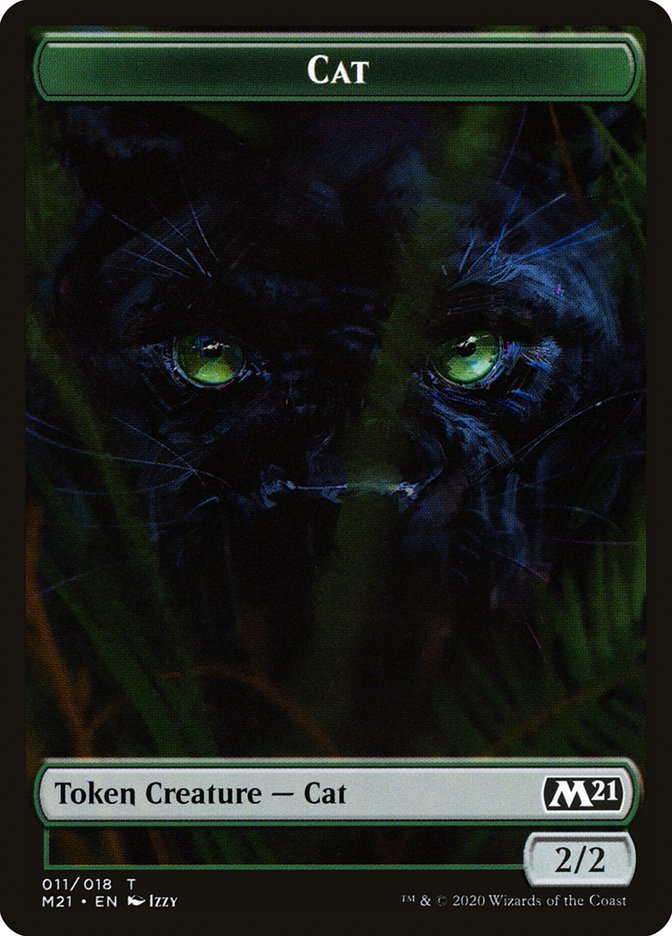 Beast // Cat (011) Double-sided Token [Core Set 2021 Tokens] | North Game Den