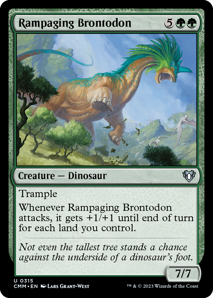 Rampaging Brontodon [Commander Masters] | North Game Den