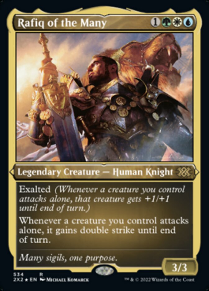 Rafiq of the Many (Foil Etched) [Double Masters 2022] | North Game Den