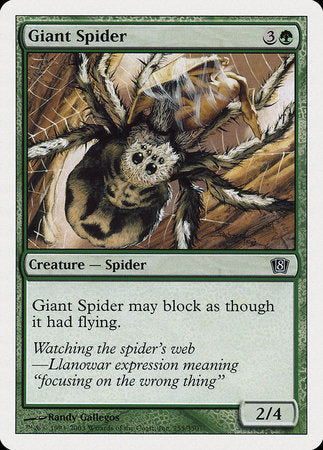 Giant Spider [Eighth Edition] | North Game Den