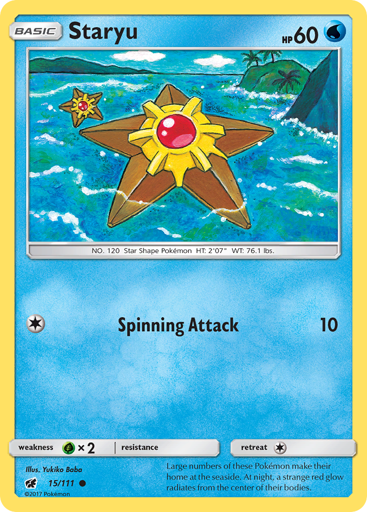 Staryu (15/111) [Sun & Moon: Crimson Invasion] | North Game Den