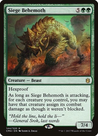 Siege Behemoth [Commander Anthology] | North Game Den