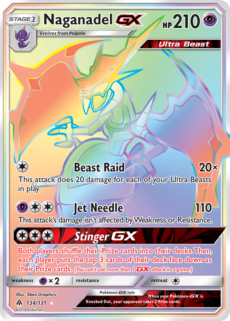 Naganadel GX (134/131) [Sun & Moon: Forbidden Light] | North Game Den