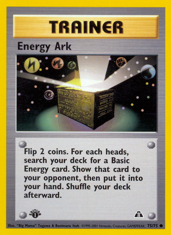 Energy Ark (75/75) [Neo Discovery 1st Edition] | North Game Den