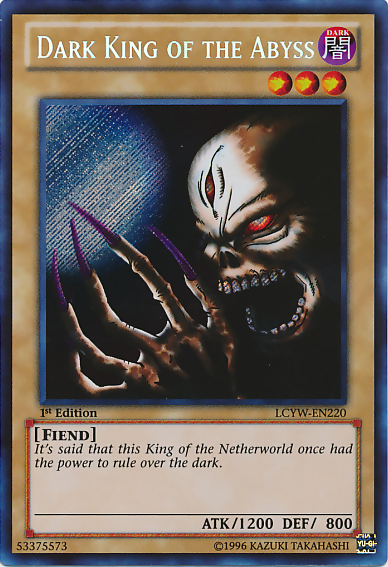 Dark King of the Abyss [LCYW-EN220] Secret Rare | North Game Den