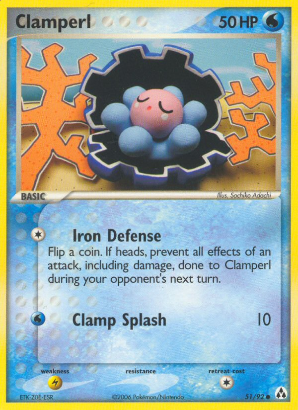 Clamperl (51/92) [EX: Legend Maker] | North Game Den